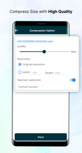 اسکرین شات 6 برنامه Video & Image Compressor App