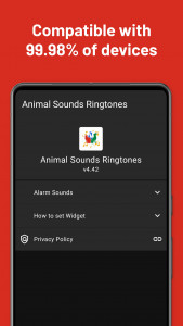اسکرین شات 4 برنامه Animal Sounds Ringtones