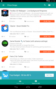 اسکرین شات برنامه Price Drop App - Paid apps on  4