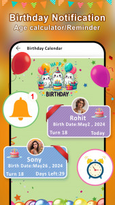 اسکرین شات برنامه Birthday Video Maker With Song 5