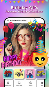 اسکرین شات برنامه Birthday Video Maker With Song 3