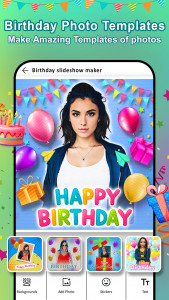 اسکرین شات برنامه Birthday Video Maker With Song 2