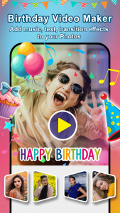 اسکرین شات برنامه Birthday Video Maker With Song 8