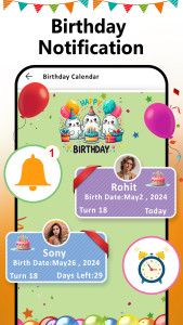 اسکرین شات 8 برنامه Birthday Video Maker with Song