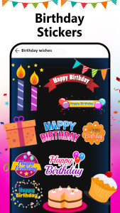 اسکرین شات 7 برنامه Birthday Video Maker with Song