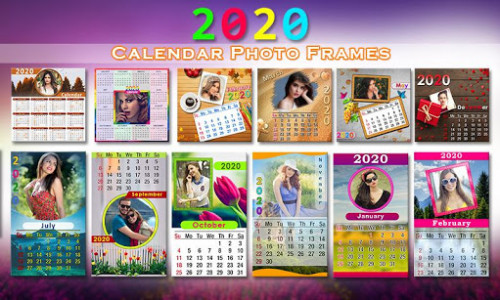 اسکرین شات برنامه 2020 Calendar Photo Frames 1