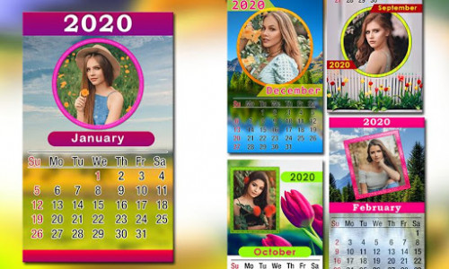اسکرین شات برنامه 2020 Calendar Photo Frames 5