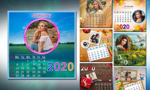 اسکرین شات برنامه 2020 Calendar Photo Frames 4
