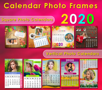 اسکرین شات برنامه 2020 Calendar Photo Frames 8