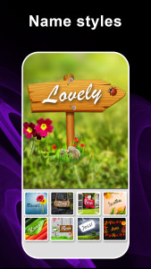 اسکرین شات 3 برنامه Name Art Photo Editing App Ai