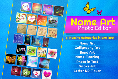 اسکرین شات برنامه Name Art Photo Editing App 2