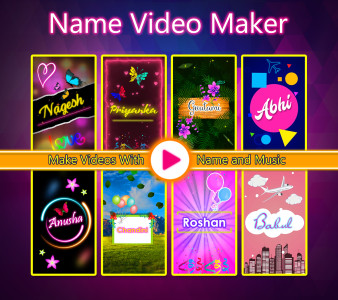 اسکرین شات 2 برنامه Name Video Maker With Song