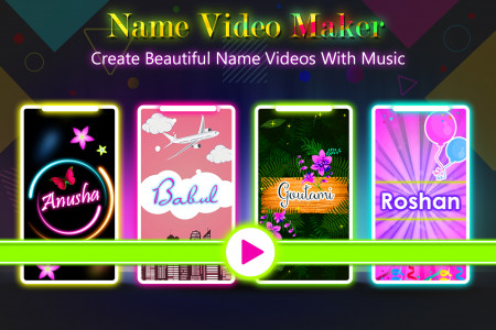 اسکرین شات برنامه Name Video Maker - Status 2024 3