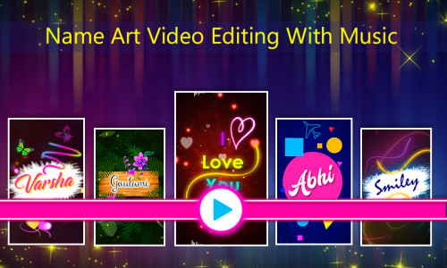 اسکرین شات برنامه Name Video Maker - Status 2024 1