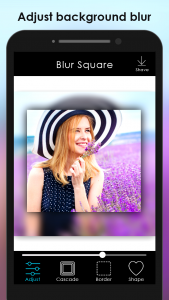 اسکرین شات 1 برنامه Blur Photo Square : Image Blur