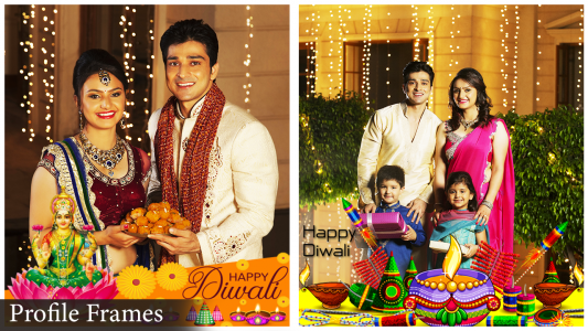 اسکرین شات برنامه Happy Diwali Photo Frame 2