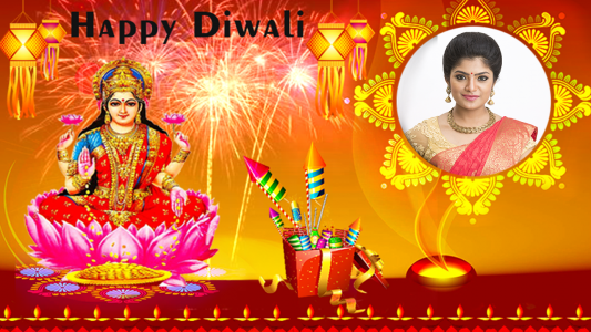 اسکرین شات برنامه Happy Diwali Photo Frame 1