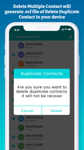 اسکرین شات 6 برنامه Duplicate Contacts Remover