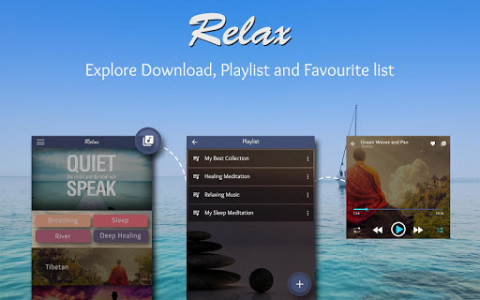 اسکرین شات برنامه Meditation Music - Relax 1