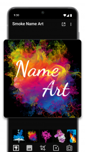 اسکرین شات برنامه Smoke Name Art Maker 4