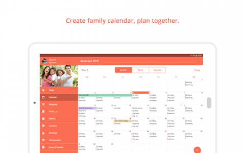 اسکرین شات برنامه Family Shared Calendar: FamCal 8
