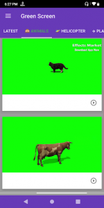 اسکرین شات برنامه Effects Market - Green screen | VFX Video App 1