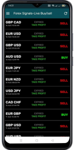 اسکرین شات برنامه Forex Signals-Live Buy/sell 7