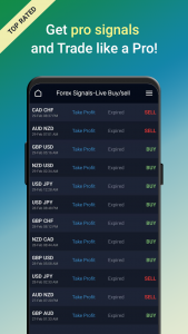 اسکرین شات 2 برنامه Forex Signals-Live Buy/sell
