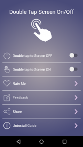 اسکرین شات برنامه Double Tap Screen On/Off 2