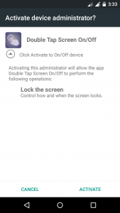 اسکرین شات 3 برنامه Double Tap Screen On/Off