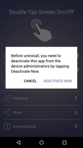 اسکرین شات 7 برنامه Double Tap Screen On/Off