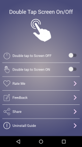 اسکرین شات 2 برنامه Double Tap Screen On/Off