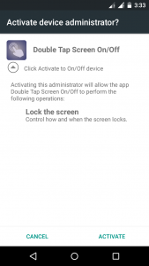 اسکرین شات برنامه Double Tap Screen On/Off 3