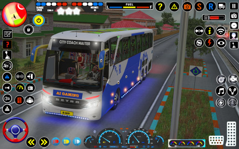 اسکرین شات بازی City Coach Bus Driving Sim 3D 5