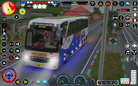 اسکرین شات بازی City Coach Bus Driving Sim 3D 5