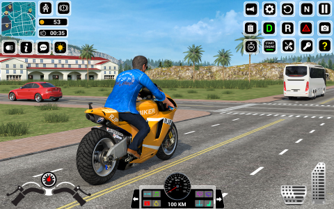 اسکرین شات برنامه Open World Bike Driving Games 3