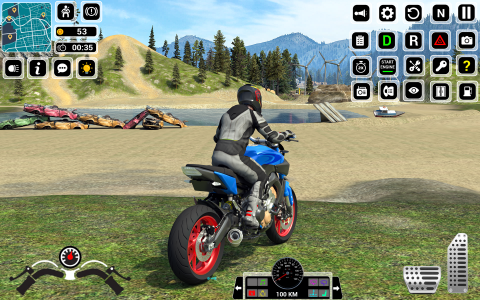 اسکرین شات برنامه Open World Bike Driving Games 4