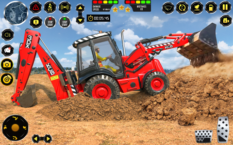 اسکرین شات بازی Road Construction JCB Games 3D 2