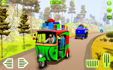 اسکرین شات بازی Auto rickshaw driving game 3D 8