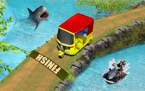 اسکرین شات بازی Auto rickshaw driving game 3D 4