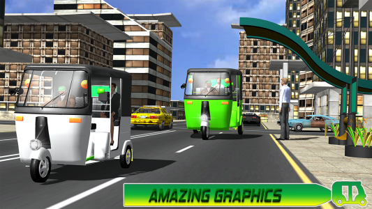 اسکرین شات بازی Auto rickshaw driving game 3D 3