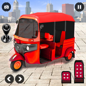 اسکرین شات بازی Auto rickshaw driving game 3D 1
