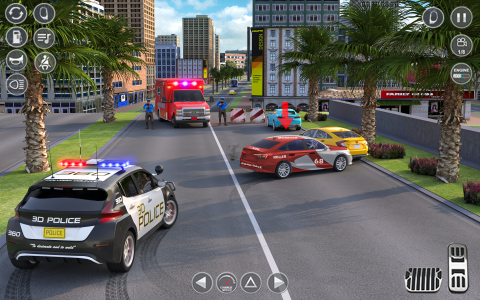 اسکرین شات برنامه Police Car Driving Games 3D 5