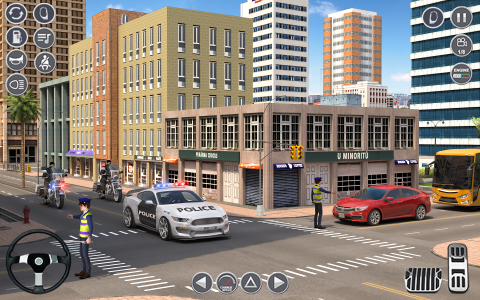 اسکرین شات برنامه Police Car Driving Games 3D 7