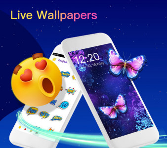 اسکرین شات برنامه Emo Launcher- Emoji, GIF, Theme, live Wallpaper 3