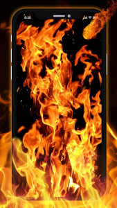اسکرین شات برنامه Burning flame Live Wallpaper 1