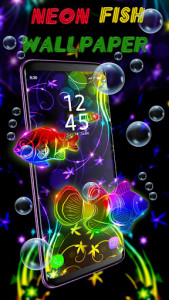 اسکرین شات برنامه Neon Fish APUS Live Wallpaper 3