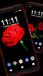 اسکرین شات برنامه Red Rose APUS Live Wallpaper 3