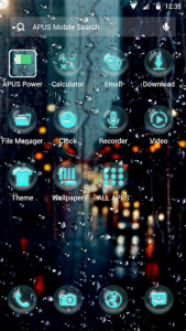 اسکرین شات برنامه After raining APUS Launcher theme 2