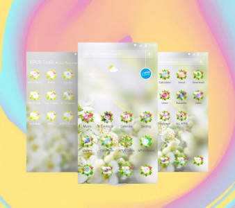 اسکرین شات برنامه Green Spring Forest-APUS theme & wallpapers 1